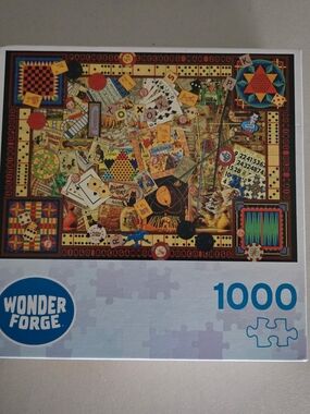 1000-Piece Vintage Board Games Puzzle - Multicolor